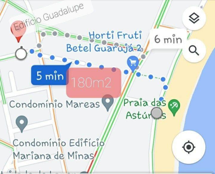 Apto A Menos De 5 Minutos Da Praia Das Asturias! Guarujá Kültér fotó